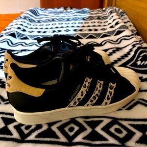 Leopard adidas US size 7 worn once perfect condition!! MAKE AN OFFER!